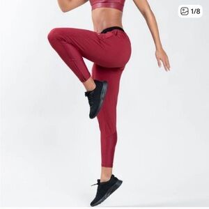 TLF Legacy Women’s Workout Joggers – Oxblood Red – Size M – NWT